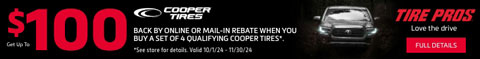 Cooper $100 Rebate Banner