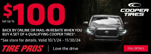 Cooper Tire Rebate Banner