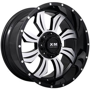 Xtreme Mudder XM323 Gloss Black Machined