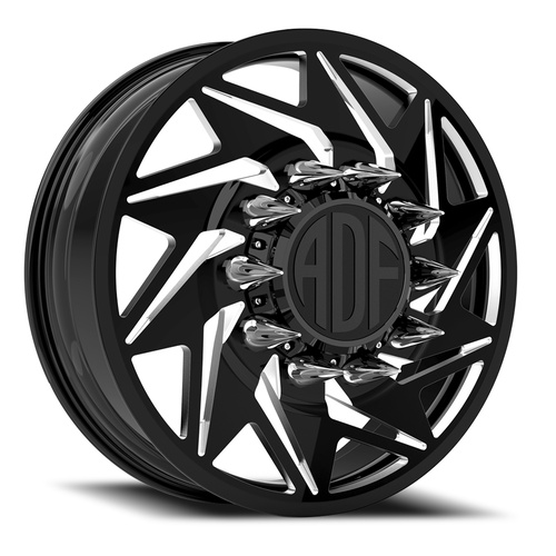 ADF Wheels Flex Dually Gloss Black/Machined