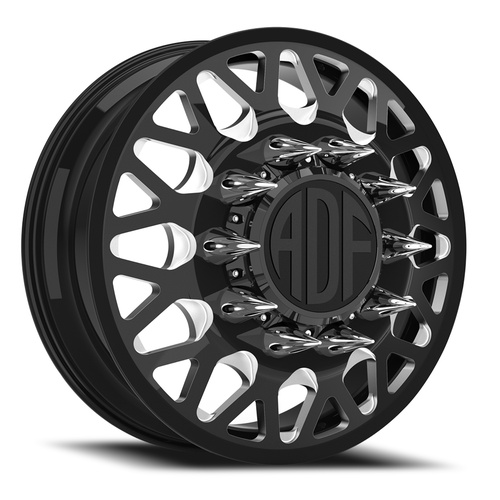 ADF Wheels Hot Shot Dually Gloss Black/Machined