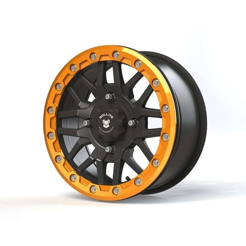 Bullite Bt-06 Satin Black W/ Aerospace Orange Beadlock