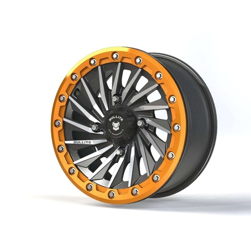 Bullite Bt-08 Gunmetal Gray W/ Aerospace Orange Beadlock