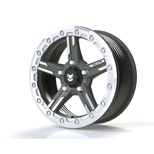 Bullite Bt-09 Gunmetal Gray W/ Raw Beadlock