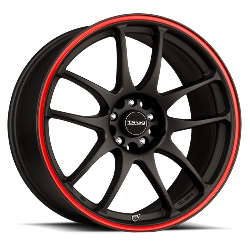 Drag Dr31 Gloss Black W/ Red Line
