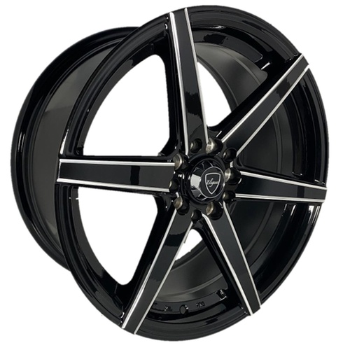 Elegance E002 Gloss Black W/ Milled Accents