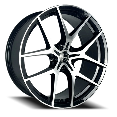 Elegance E017 Gloss Black Machined