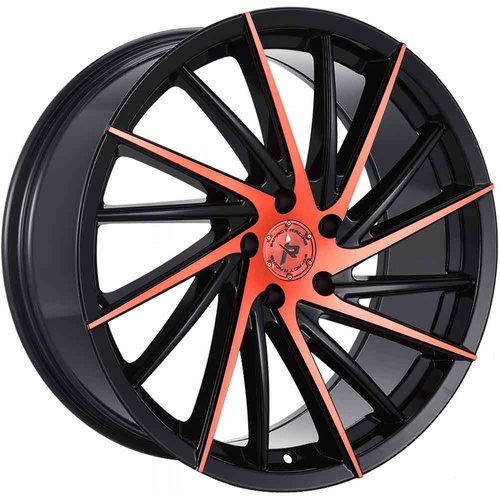 Impact 608 Gloss Black W/ Red Machined Face