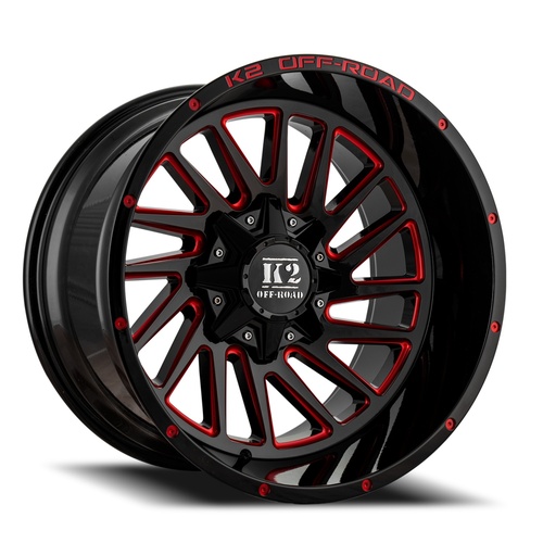 K2 Razorback K17 Black W/ Red Milling