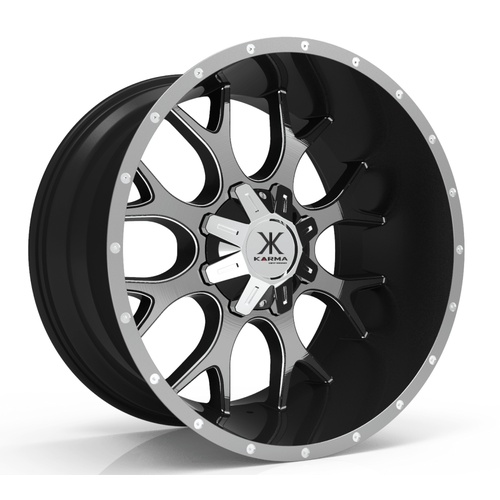 Karma K31 Black With Gray Face And Milled Windows