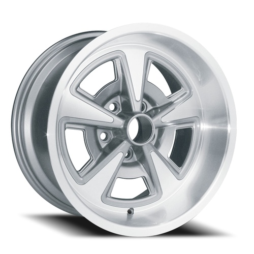 US Wheel Aluminum Pontiac Rally Gunmetal Machined