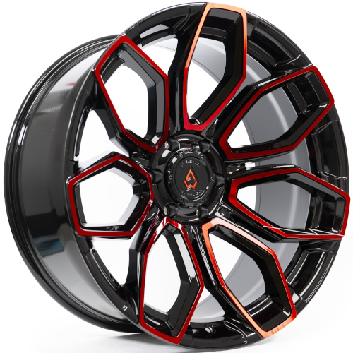 Arena A116 Cobra Gloss Black Machined With Red Tint