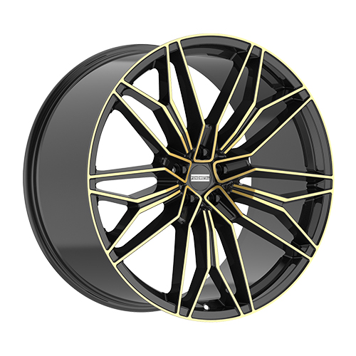 Fondmetal STC-23 Gloss Black With Gold Machined Tint