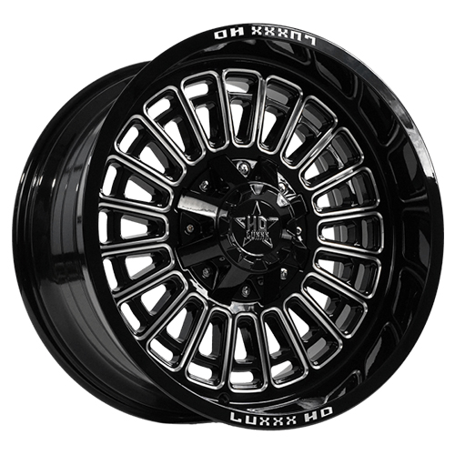 Luxxx HD Offroad LHD-27 Gloss Black Milled