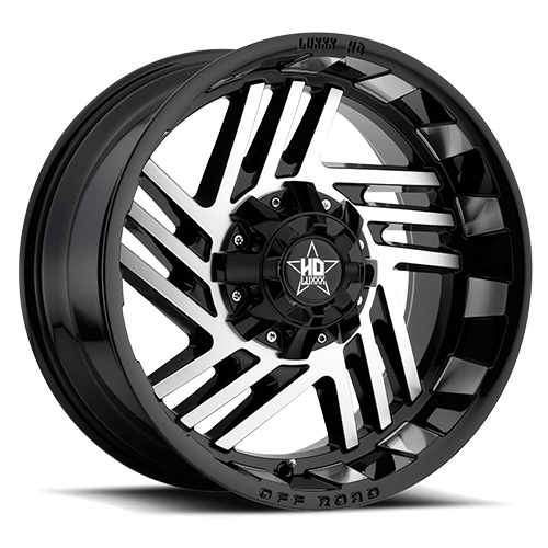 Luxxx HD Offroad LHD-4 Gloss Black With Machined Face