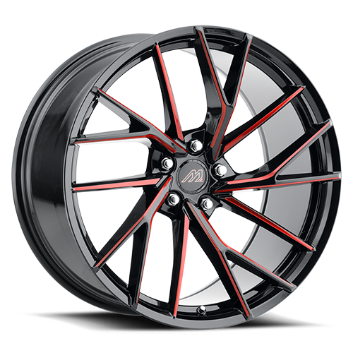 Mach Forged MF.4 Gloss Black With Red Machined Face