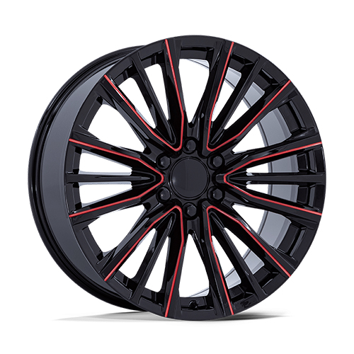 OE Performance PR223 Gloss Black With Red Milled Accents