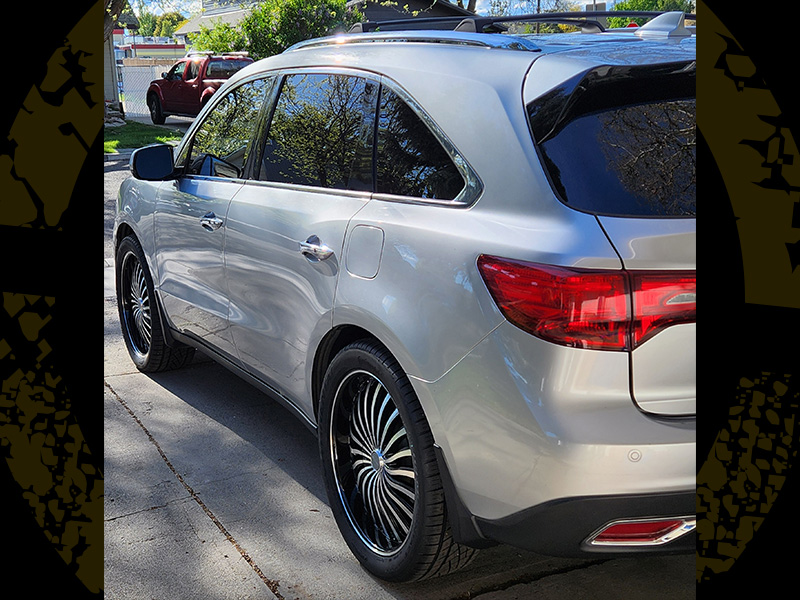 2014 Acura MDX - 22x8 Elure Wheels 275/40R22 Continental Tires