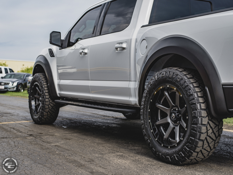 2017 Ford F 150 Raptor With Rpg Offroad Leveling Kit Fuel Offroad Rampage D238 22x10  11 Offset 22 By 10 Inch Wide Wheel Nitto Ridge Grappler 37x12 5r22 Tire 0