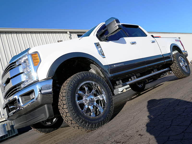 2017 Ford F350 Lariat With Raceline Wheels Assault 20x9  12 Offset 20 By 9 Inch Wide Wheels Nitto Exo Grappler 285 65r20 Tires 