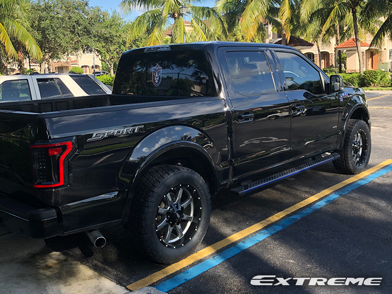 2017 Ford F 150 Xlt Moto Metal Mo970bm 970 20x9 0 Wheels Nitto Terra Grapplers G2 285x55 20 Tires Rough Country Leveling Kit 2 Inch 