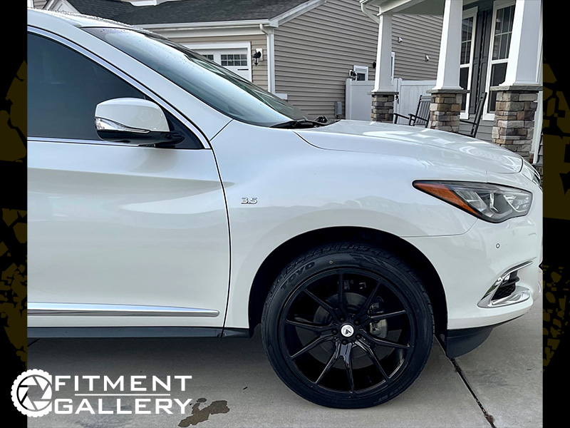 2017 QX60 Majestic White with Gianelle Puerto wheels