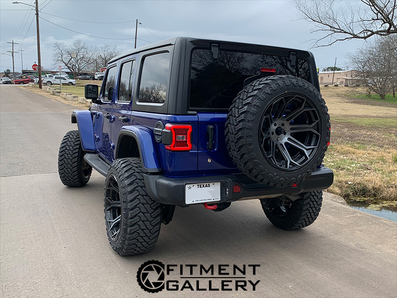 2017 Jeep Wrangler - 22x12 Tuff Wheels LT33x13.50R22 Atturo Tires