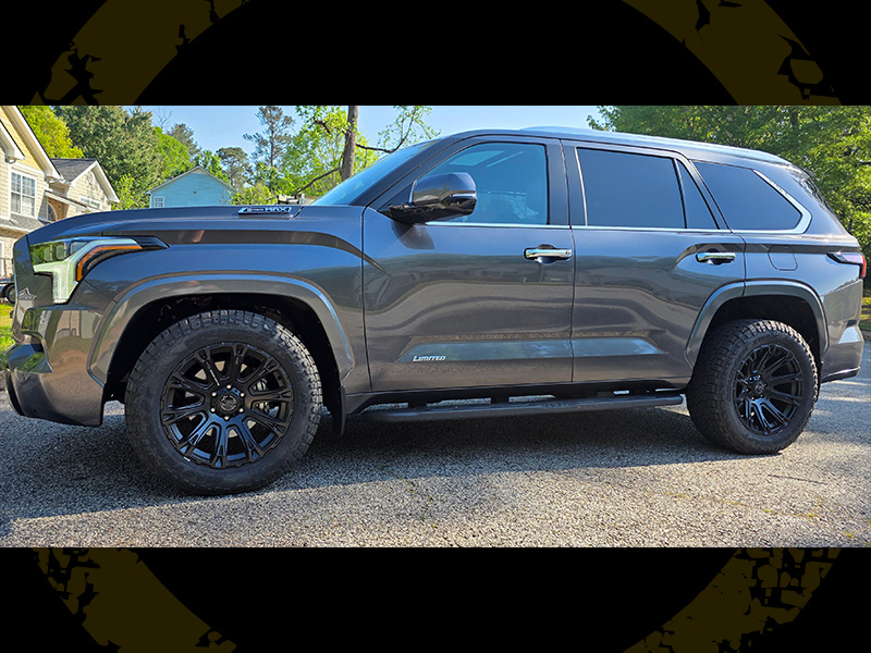 2025 Toyota Sequoia Black Rhino Diamondback Br020 20x9 Mastercraft Courser Trail Lt 265 60r20 