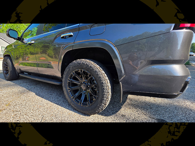 2025 Toyota Sequoia Black Rhino Diamondback Br020 20x9 Mastercraft Courser Trail Lt 265 60r20 