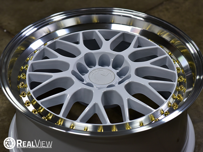 Aodhan Ah02 17x8 35 Gloss White Machined Lip Wheels Rims 