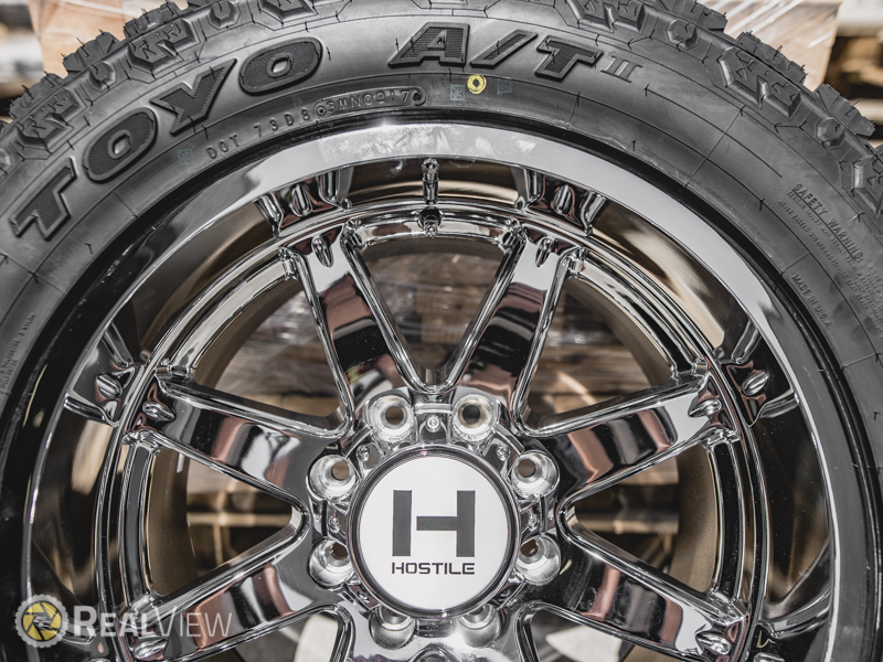 Hostile Alpha H109 Armor Plated 20x10 20 By 10 Inch Wide Wheel Toyo Open Country At Ii 295 55r20 Tire 