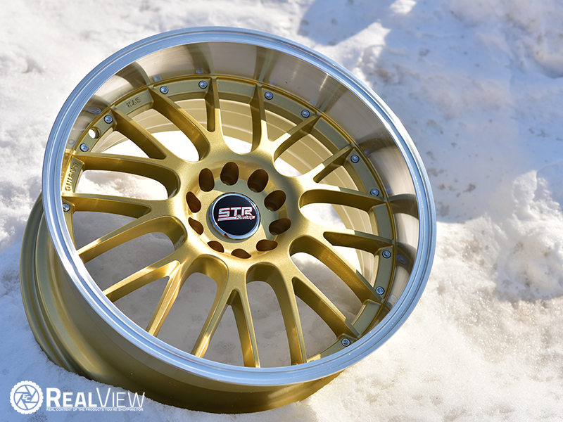 Str 514 18x8 5 30 Gold Machined Wheels Rims 