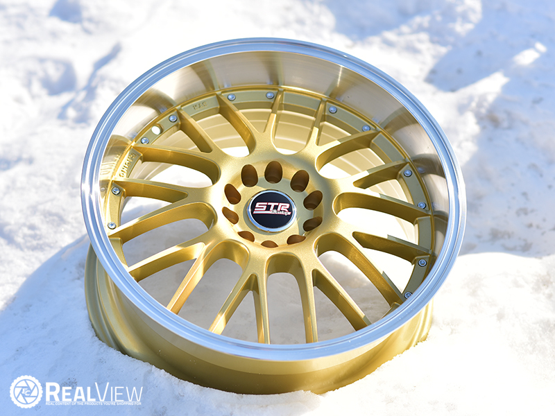 Str 514 18x8 5 30 Gold Machined Wheels Rims 