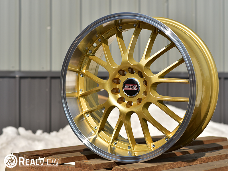 Str 514 18x8 5 30 Gold Machined Wheels Rims 