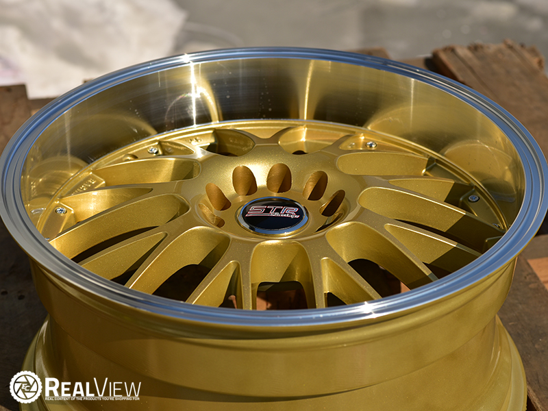 Str 514 18x8 5 30 Gold Machined Wheels Rims 