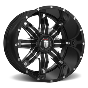 American Truxx Lone Star AT185 Black W Milled Spokes