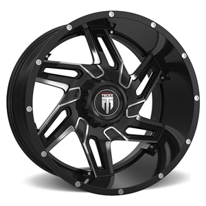 American Truxx Spurs AT186 Black W Milled Spokes