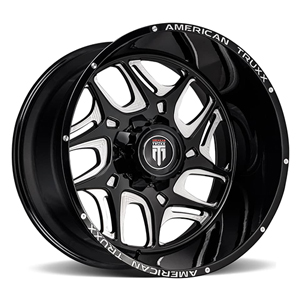 American Truxx Sweep AT1900 Matte Black W Milled Spokes