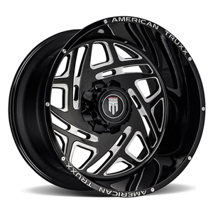 American Truxx Cosmos AT1904 Matte Black W Milled Spokes