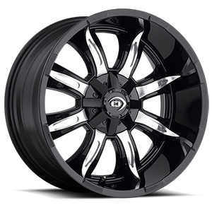 Vision Offroad Manic 423 Black Machined Face Wheel