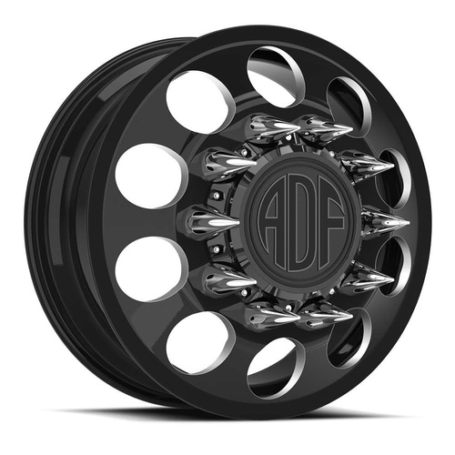 ADF Wheels Big Mac Gloss Black/Machined - Part Number I102BM248228+144 ADF Wheels Big Mac Gloss Black/Machined Photo