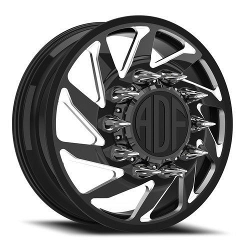 ADF Wheels Contractor Dually Gloss Black/Machined Photo