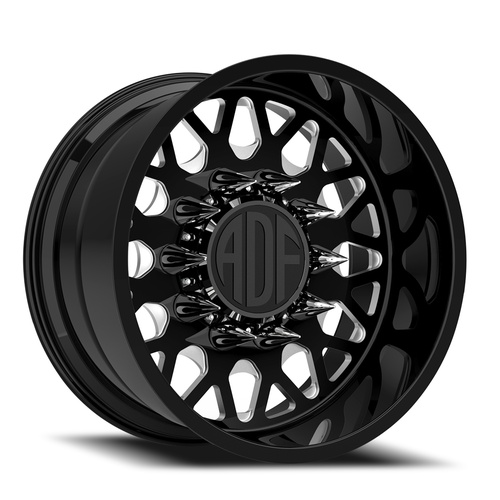 ADF Wheels Hot Shot Gloss Black/Machined - Part Number S202BM241225-40 ADF Wheels Hot Shot Gloss Black/Machined Photo
