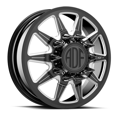 ADF Wheels Lone Star Gloss Black/Machined - Part Number D213BM208226+144 ADF Wheels Lone Star Gloss Black/Machined Photo
