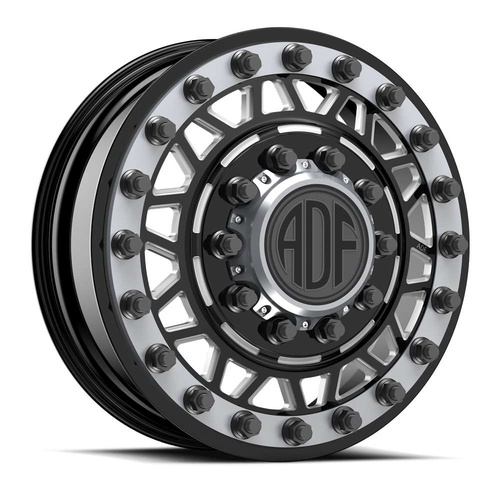 ADF Wheels Mad Max Gloss Black/Machined W/ Gunmetal Accents - Part Number D402BA208226+144 ADF Wheels Mad Max Gloss Black/Machined W/ Gunmetal Accents Photo