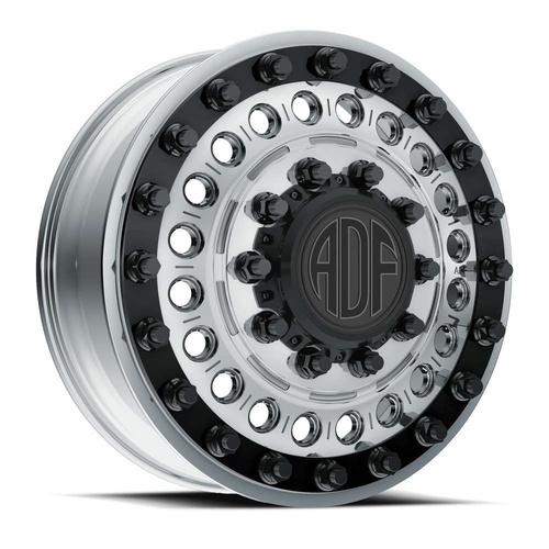 ADF Wheels Mag Nuts Polished W/ Black Accents - Part Number I403PA248227+144 ADF Wheels Mag Nuts Polished W/ Black Accents Photo