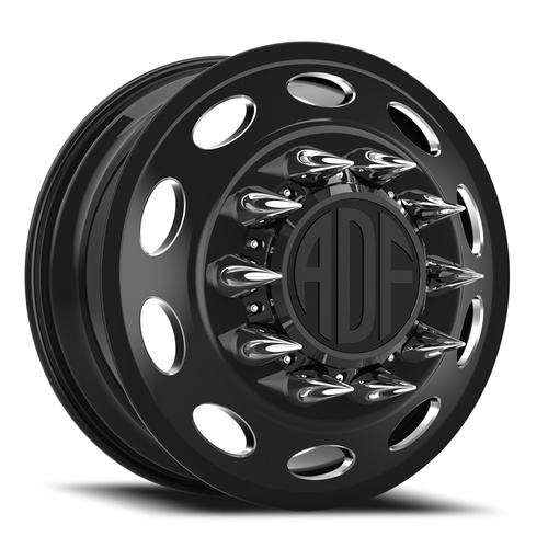 ADF Wheels Peterson Dually Gloss Black/Machined - Part Number D103BM248226-167 ADF Wheels Peterson Dually Gloss Black/Machined Photo