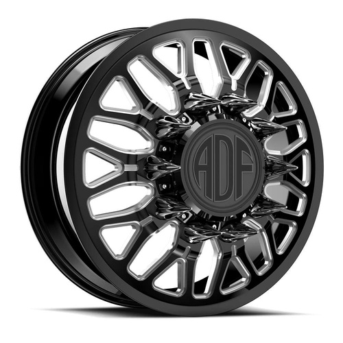 ADF Wheels Sp2 Gloss Black/Machined - Part Number D221BM268225+132 ADF Wheels Sp2 Gloss Black/Machined Photo