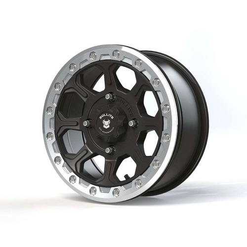 Bullite Bt-03 Satin Black W/ Raw Beadlock - Part Number BT031407041561126 Bullite Bt-03 Satin Black W/ Raw Beadlock Photo