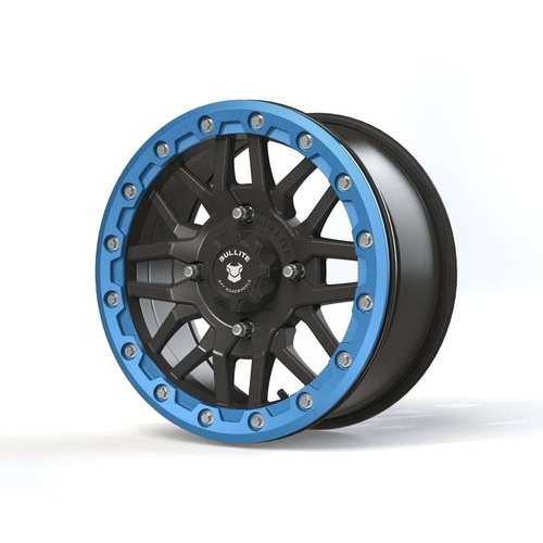 Bullite Bt-06 Satin Black W/ Sapphire Blue Beadlock - Part Number BT061507041371124 Bullite Bt-06 Satin Black W/ Sapphire Blue Beadlock Photo